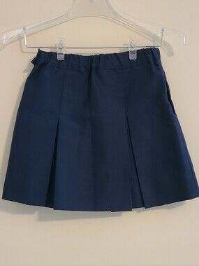 Becky Thatcher Girls Navy Blue Pleated School Uniform Skirt Size 10